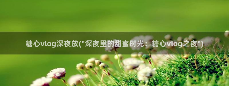 糖心vlog游戏特色：糖心vlog深夜放(\